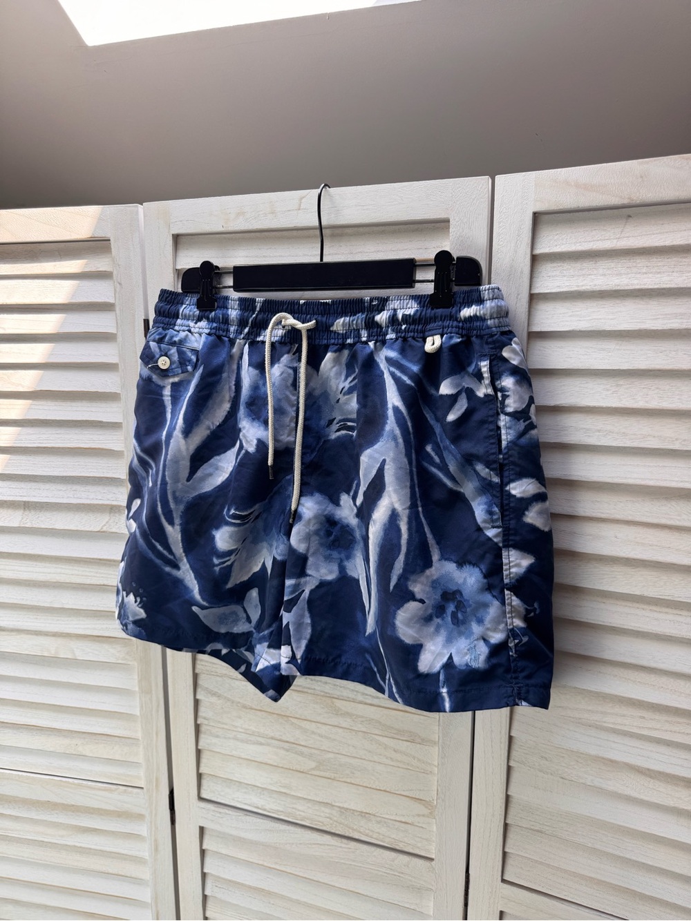 Polo Ralph Lauren Men’s Swim Shorts Blue Floral Print Size L